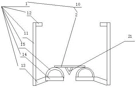 Bearing support of bus installing and fixing device