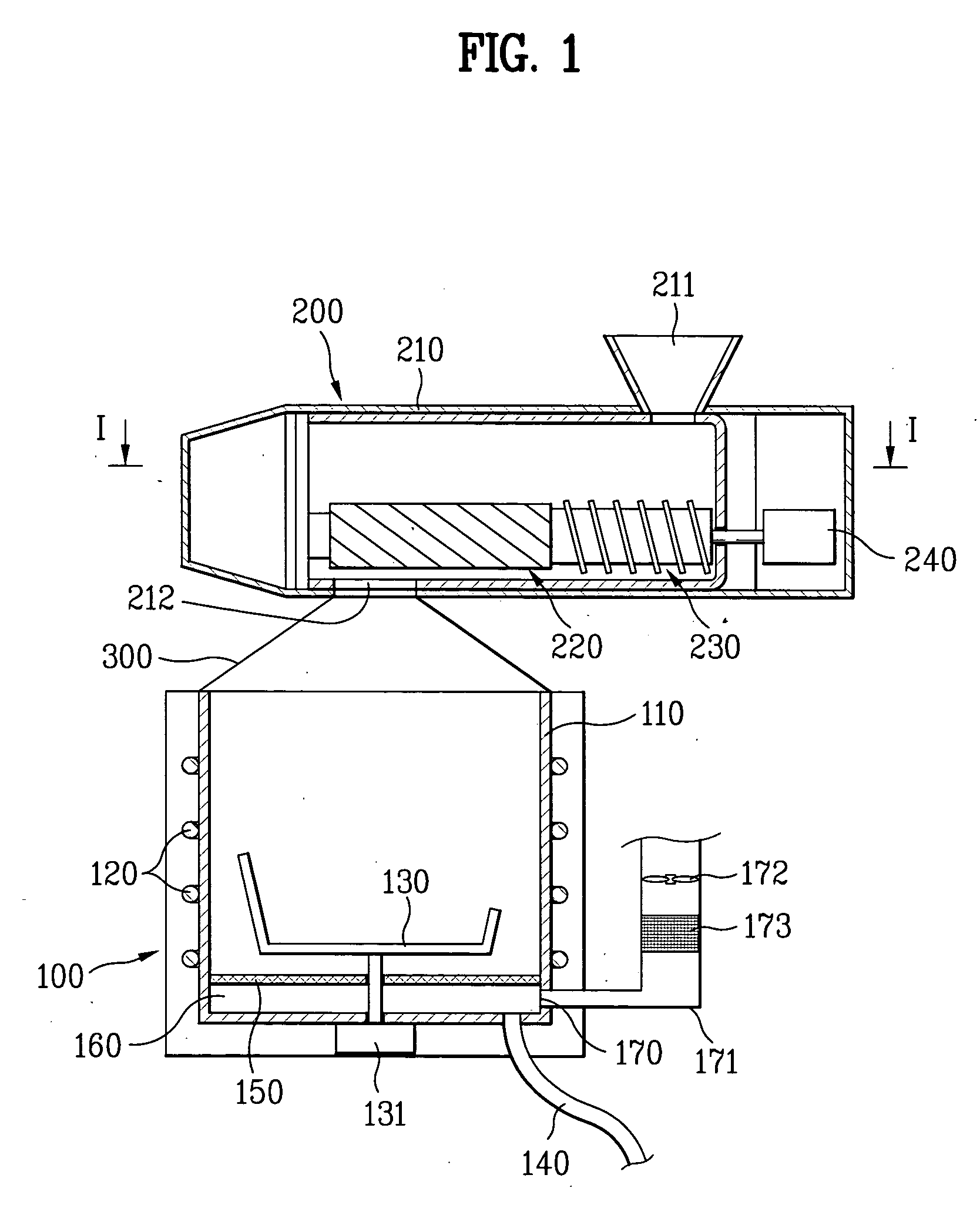Apparatus for processing organic substances