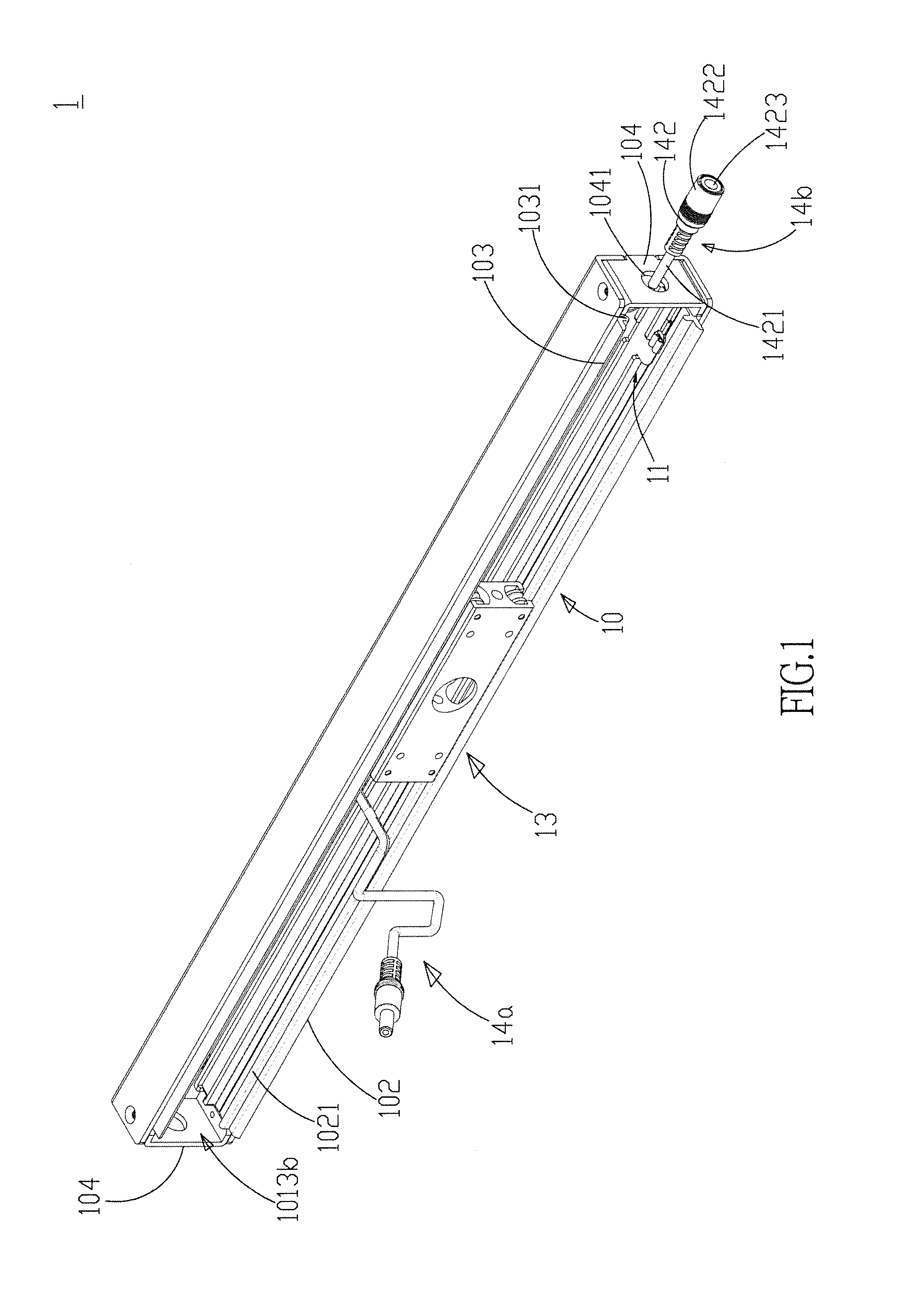 Track structure capable of supplying power