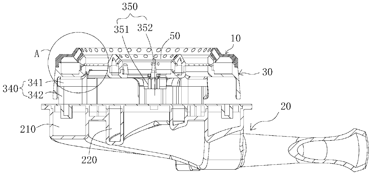 Outer ring fire cover, burner and gas stove