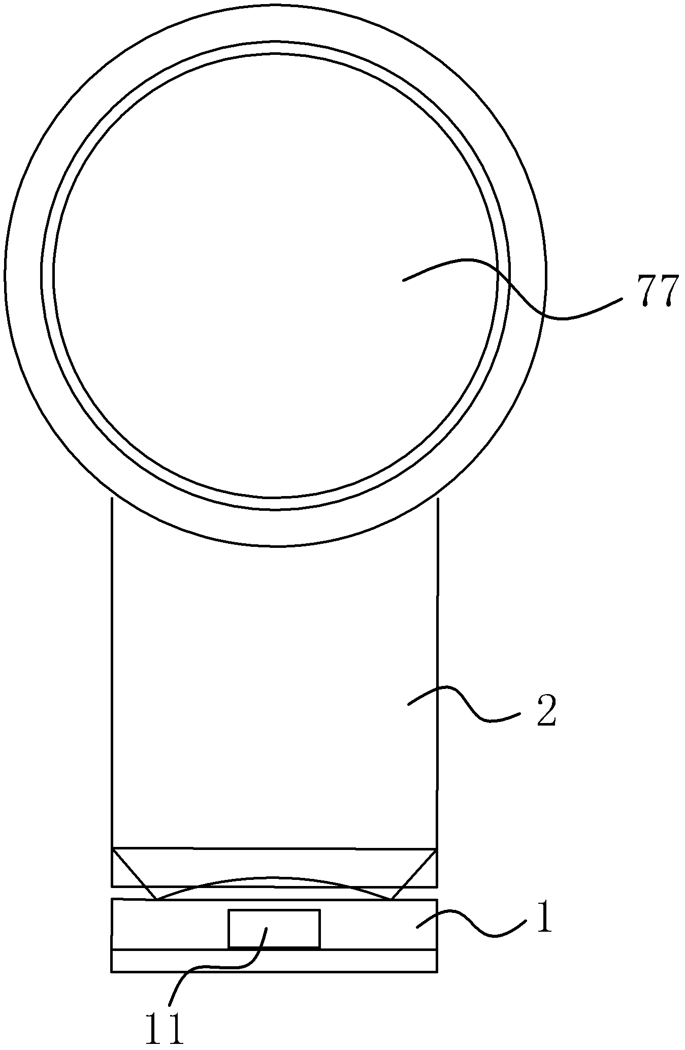 A bladeless fan with a low-speed booster impeller