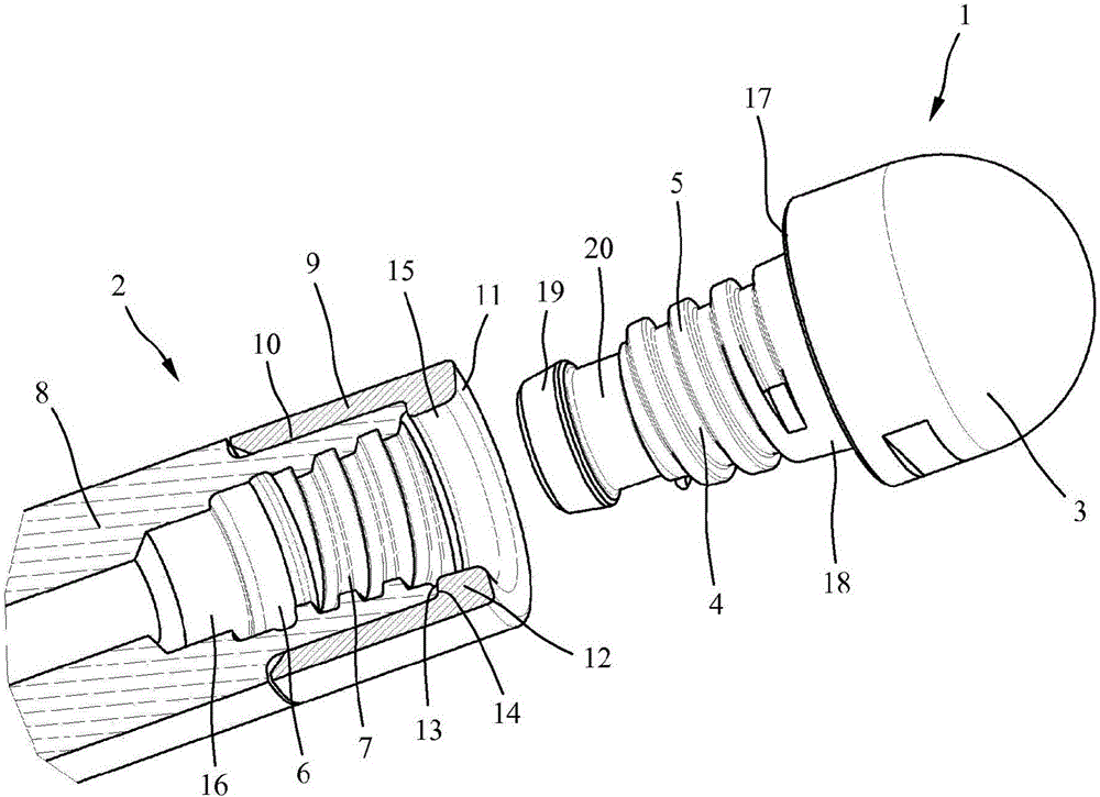 Tool holder for a tool with a tool shaft provided with an outer thread