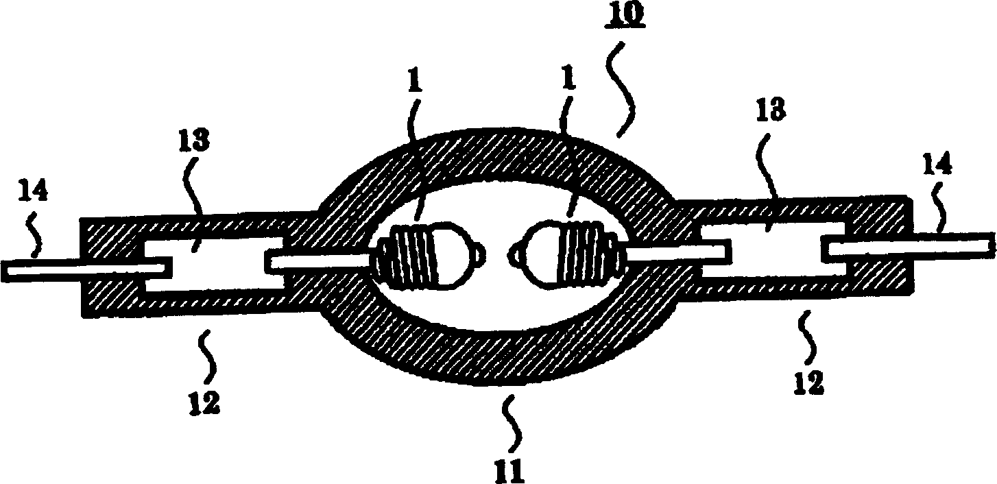 Device for operating a short arc type hid lamp