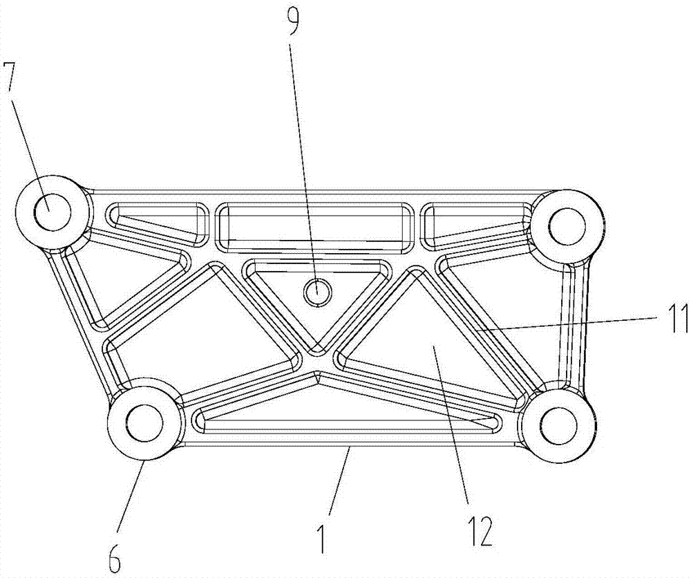 Automobile left suspension bracket capable of fixing wiring harness holder
