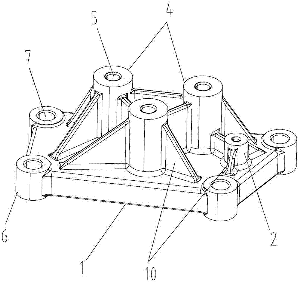 Automobile left suspension bracket capable of fixing wiring harness holder