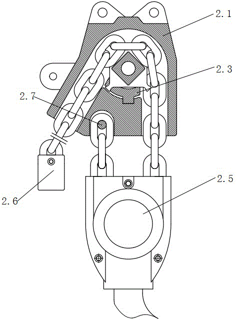 Mine vehicle-mounted hydraulic winch