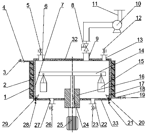 Integrated heat radiating device of super-gravity acceleration high-speed geotechnical centrifuge