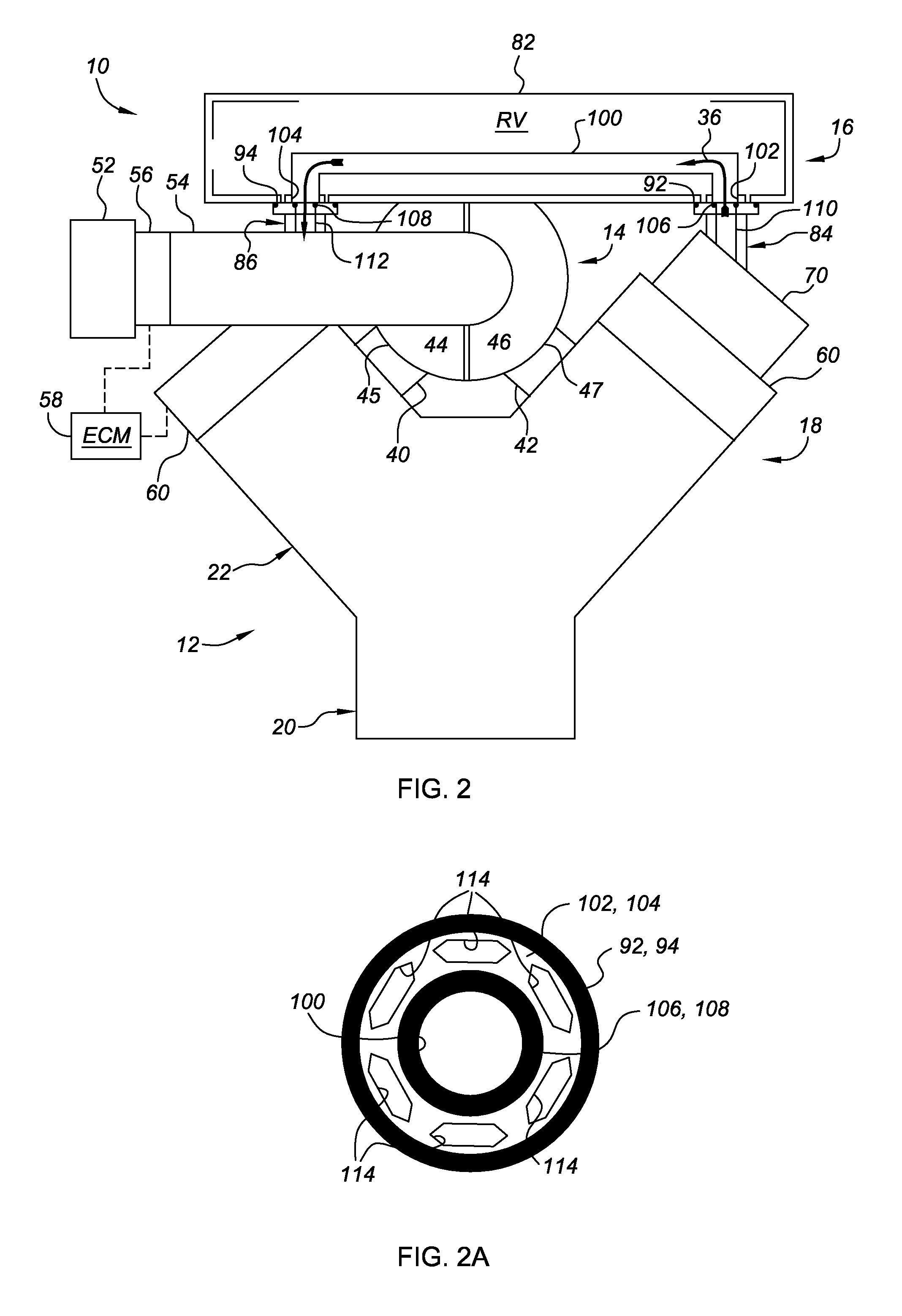 Resonator and crankcase ventilation system for internal combustion engine