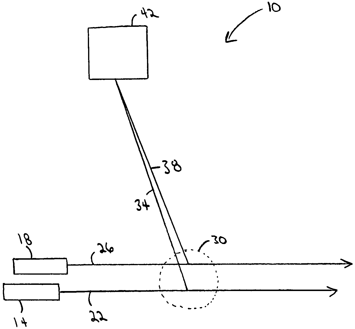 Method and apparatus for measuring particle motion using scattered radiation