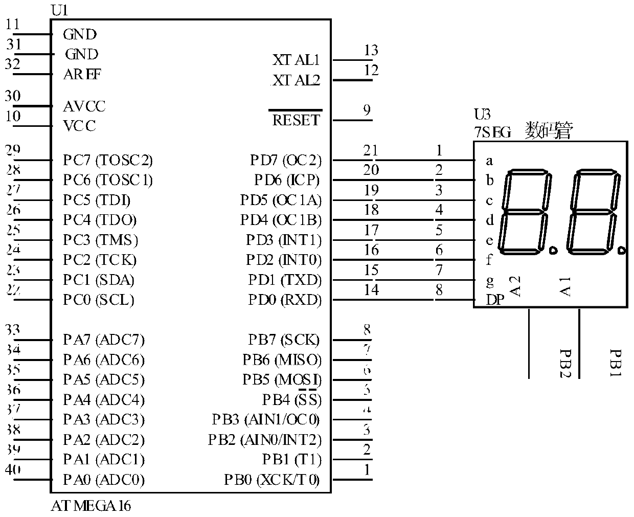 A flashlight circuit for distance measurement