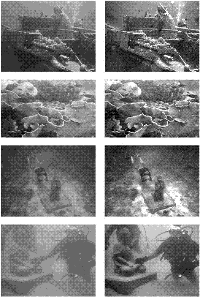 Dark channel prior and variation Retinex-based underwater image enhancement method