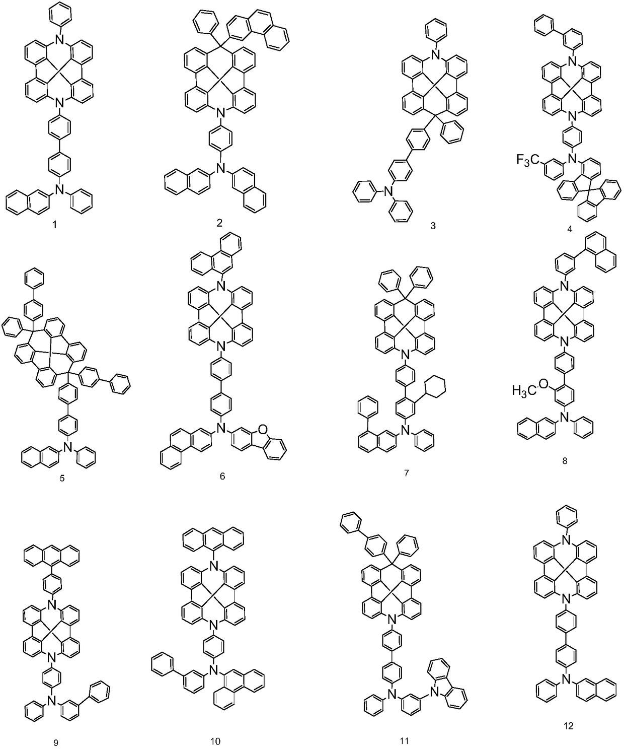 Novel organic light-emitting compound, application thereof and organic light-emitting device adopting compound