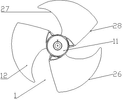 Axial-flow wind wheel