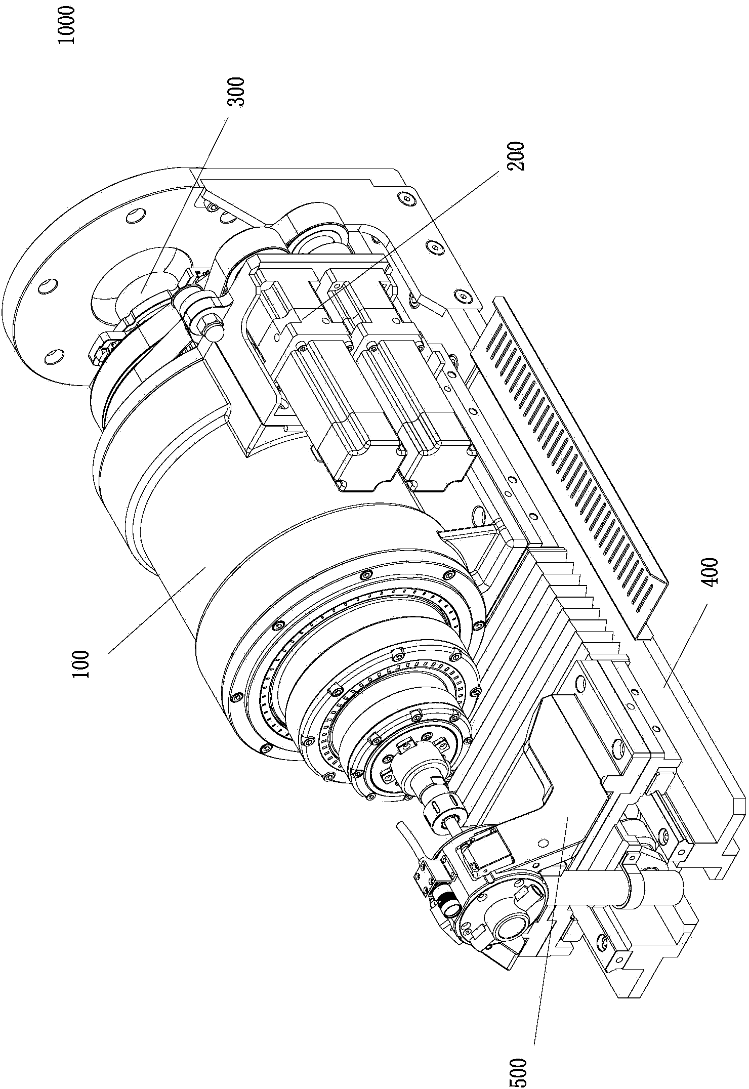 Hole forming device capable of adjusting aperture of formed hole on line