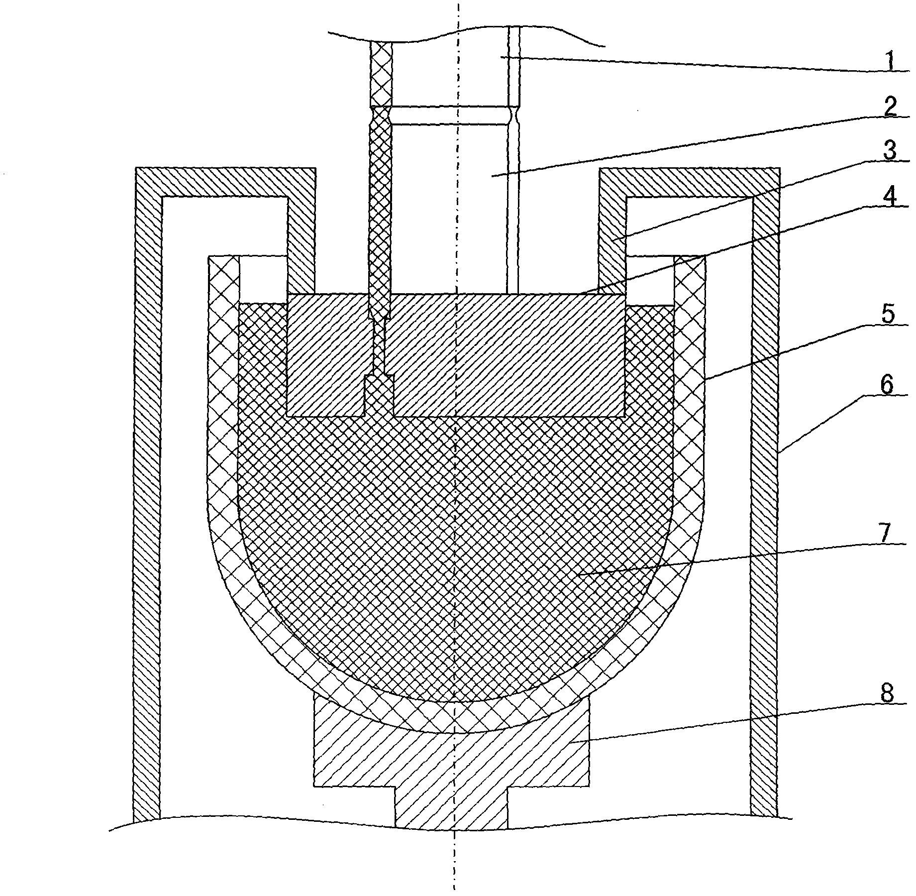 Drawing method for C-shaped silicon core