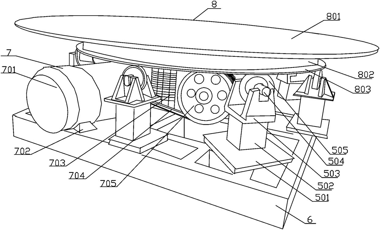 Rotary spraying quenching device and rotary spraying quenching method for high-chromium wear-resistant iron castings