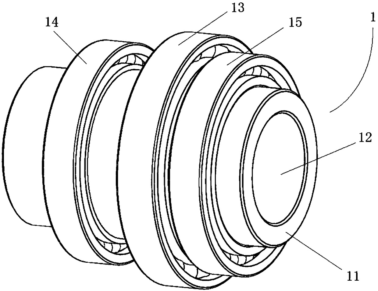 Wave generator for harmonic driving and hollow harmonic driving reducer