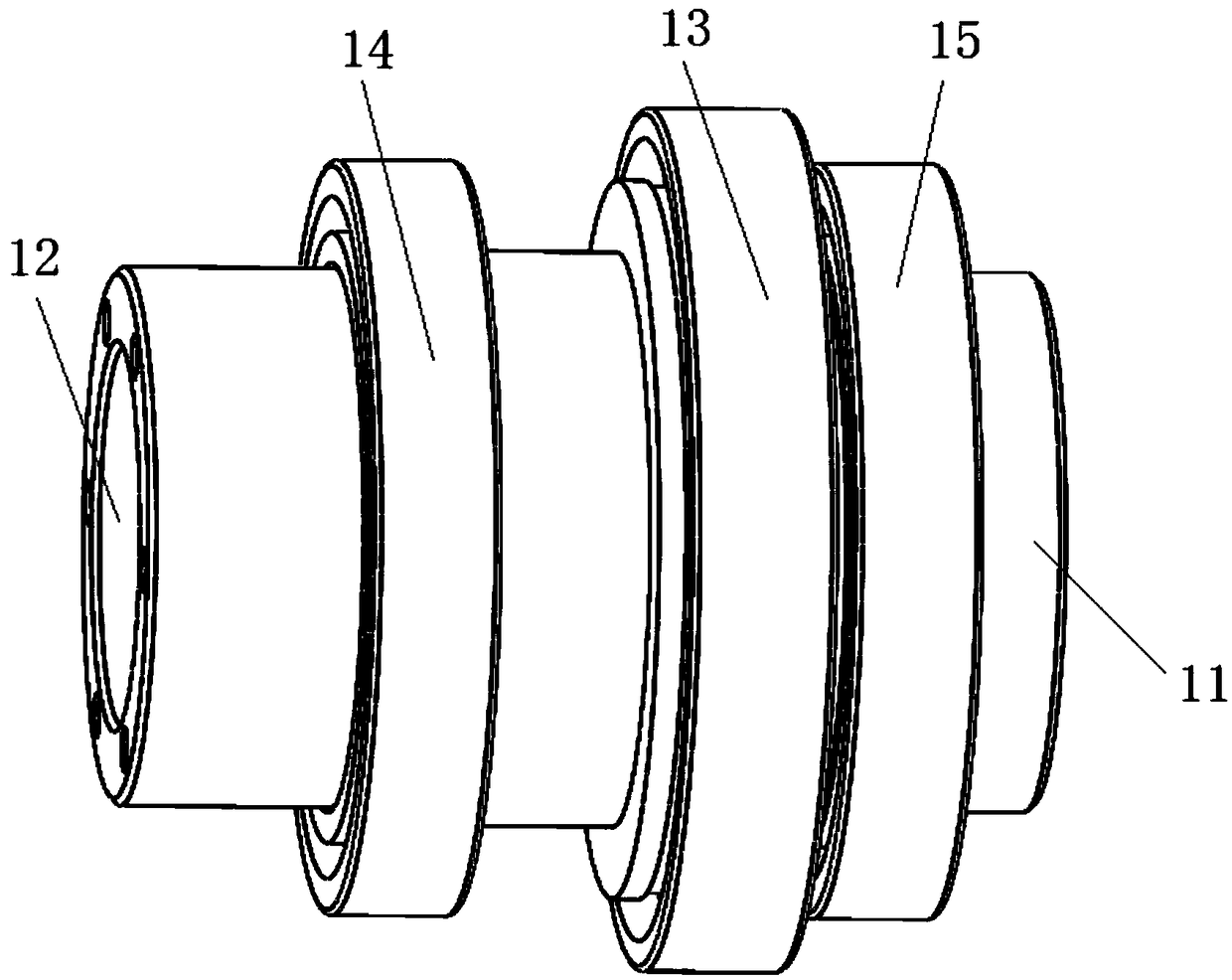 Wave generator for harmonic driving and hollow harmonic driving reducer