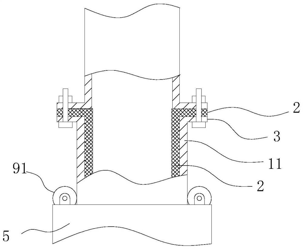 A high-precision adjustment device for pipe cross-section size