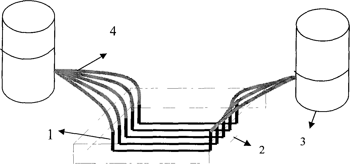 Process for preparing patterned cellulosic by micro-fluidic chip