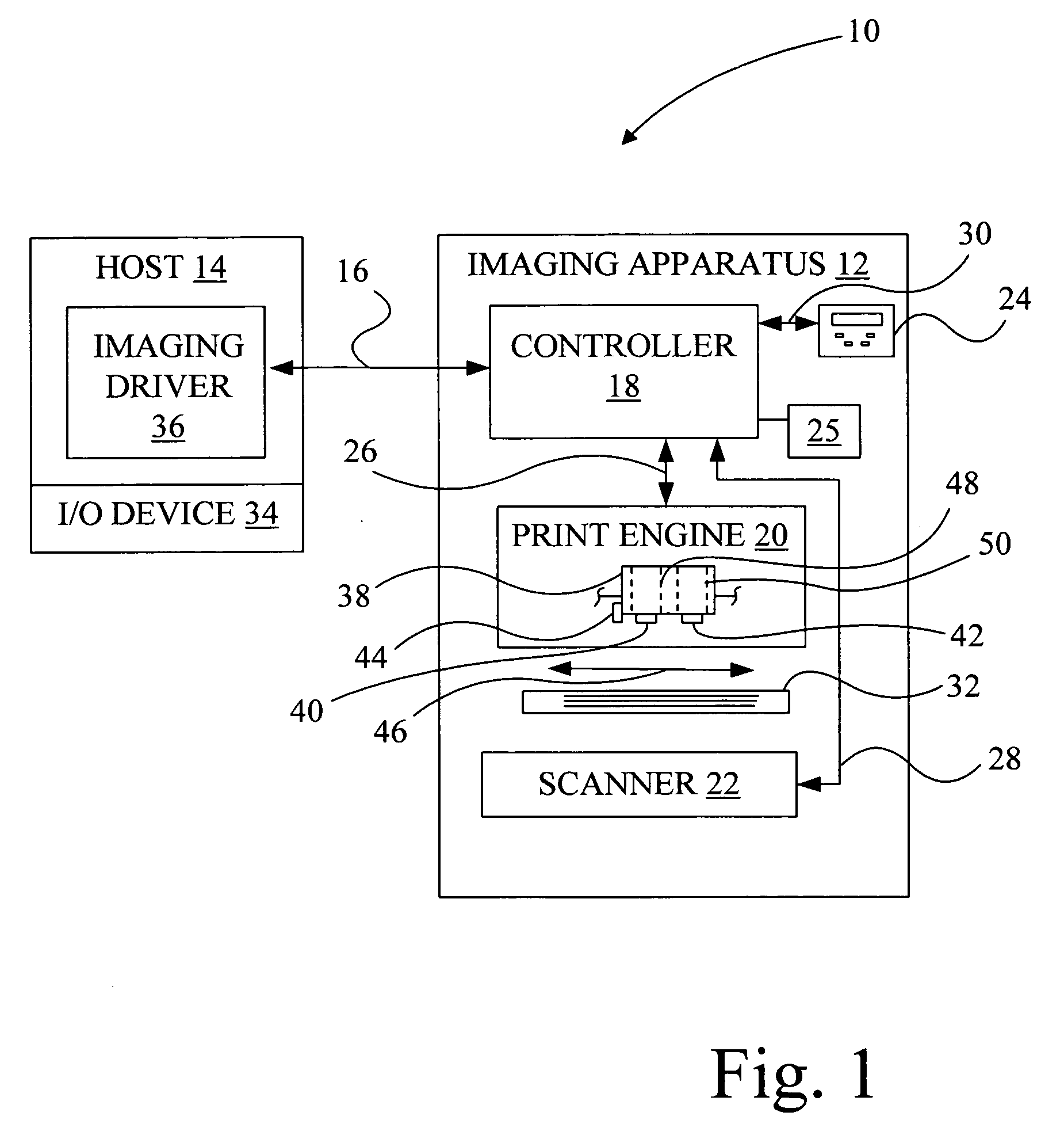 Folding edge guide assembly for an imaging apparatus