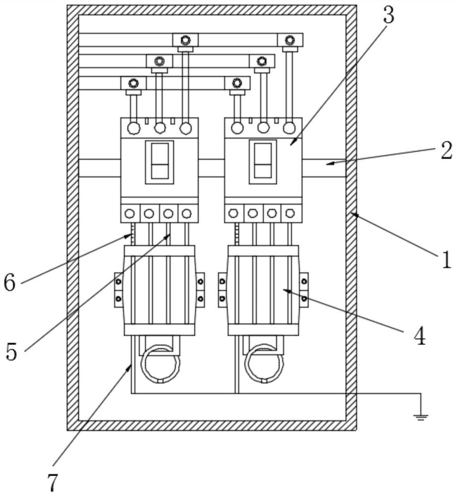 Distribution network low-voltage JP cabinet grounding wire device