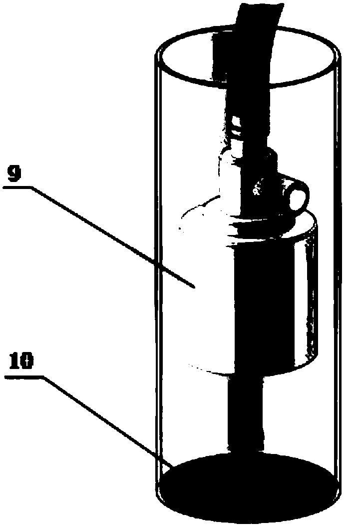 An antifouling testing device based on water jets and a testing method