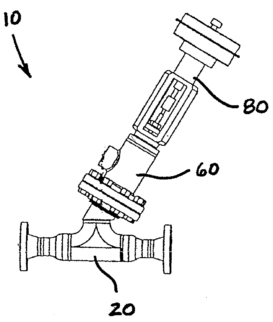 Angled diffuser and steam injection heater assembly