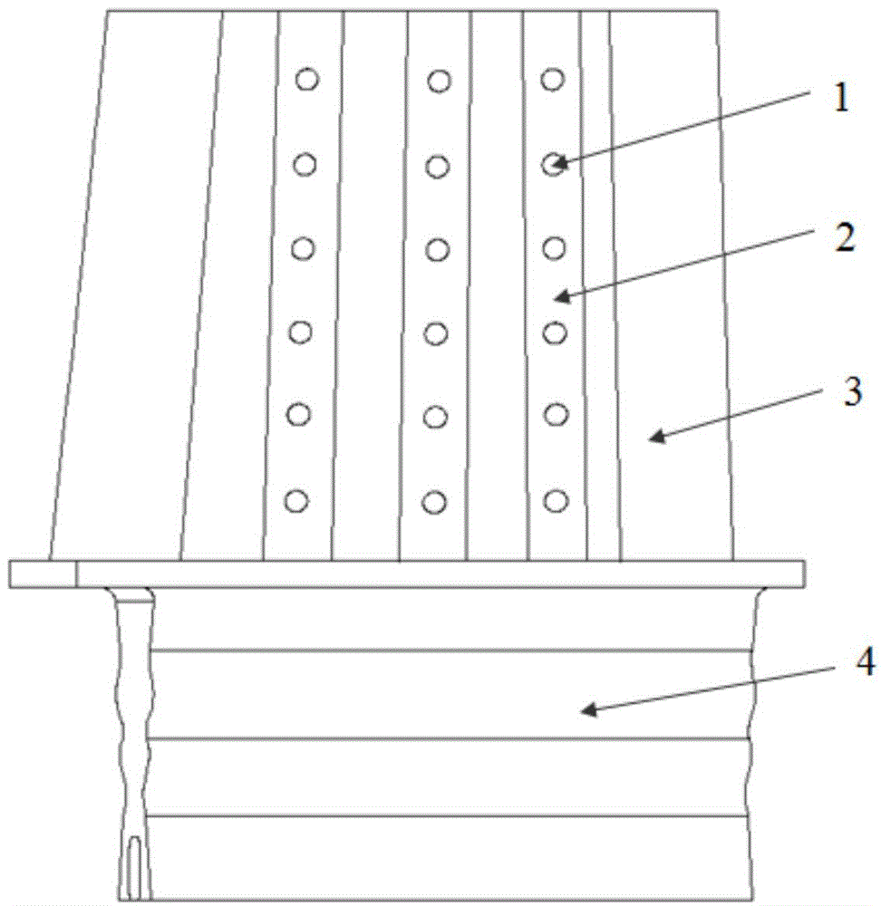 Making method of surface double-walled hollow turbine blade