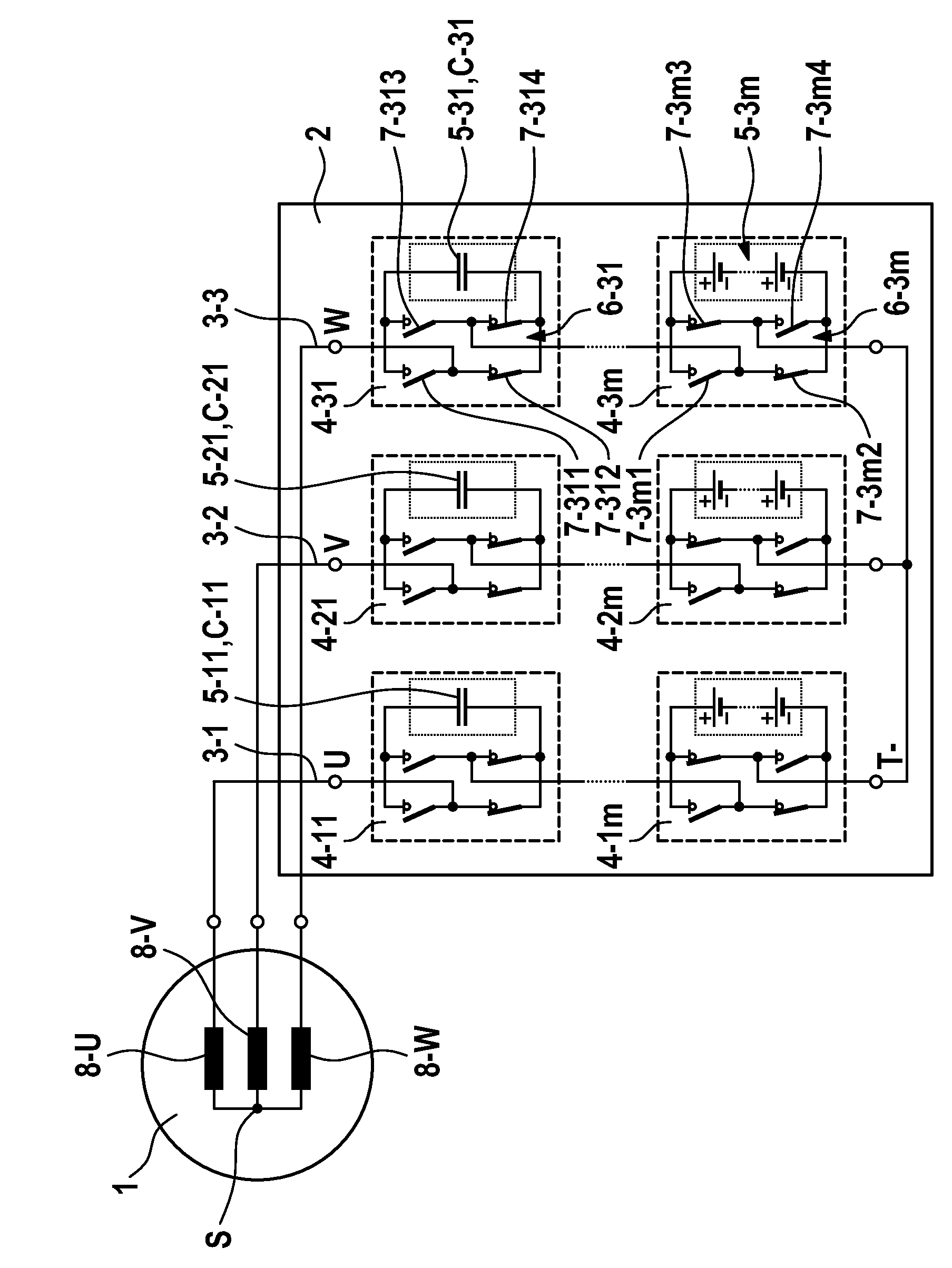 Controllable energy store and method for operating controllable energy store