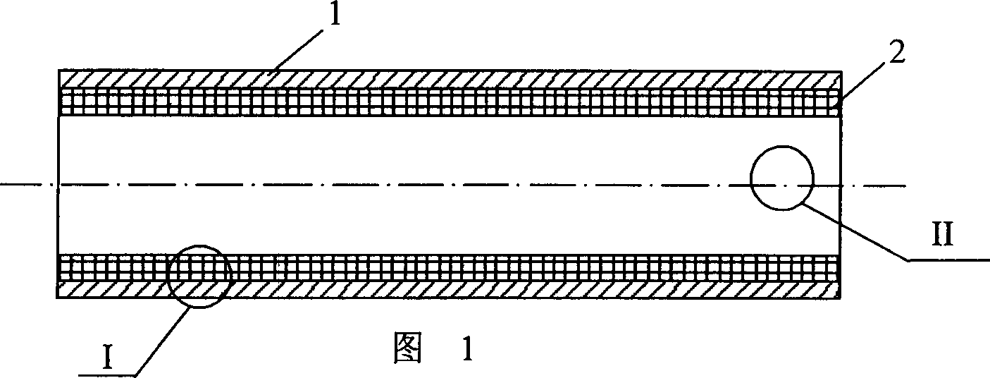 Abrasion proof pipe with ternary composite material as liner and preparing technique thereof