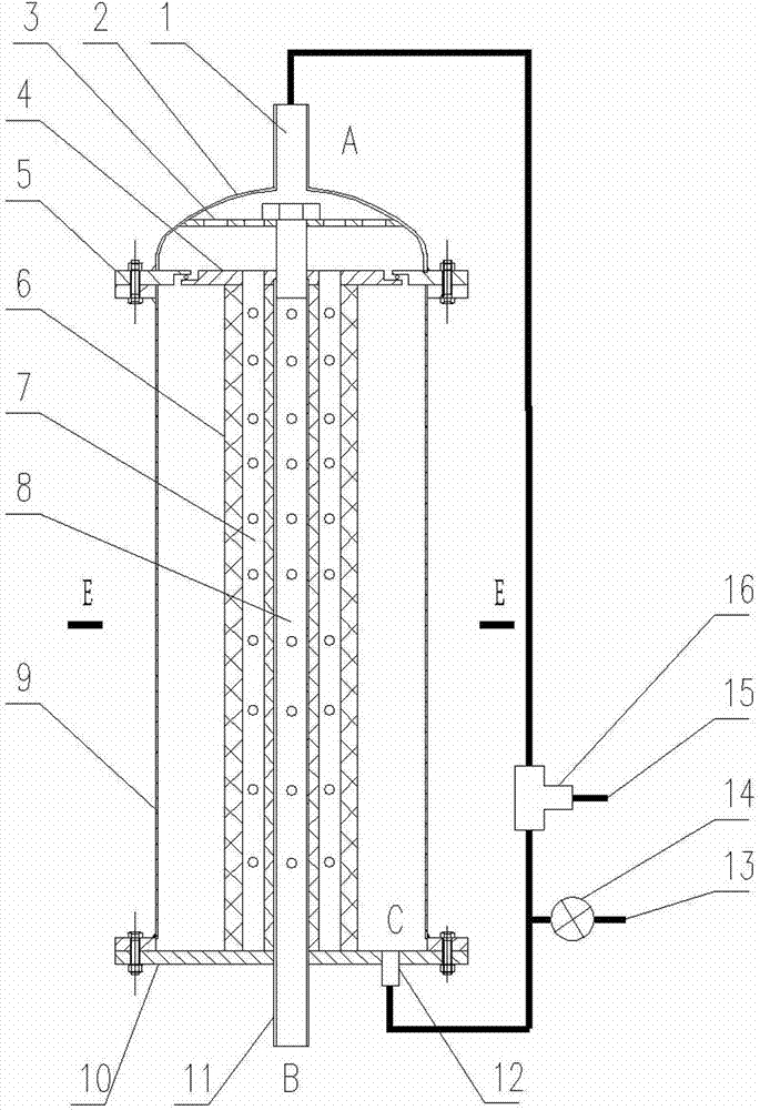 Pore shaft water supply filter assembly and filter system