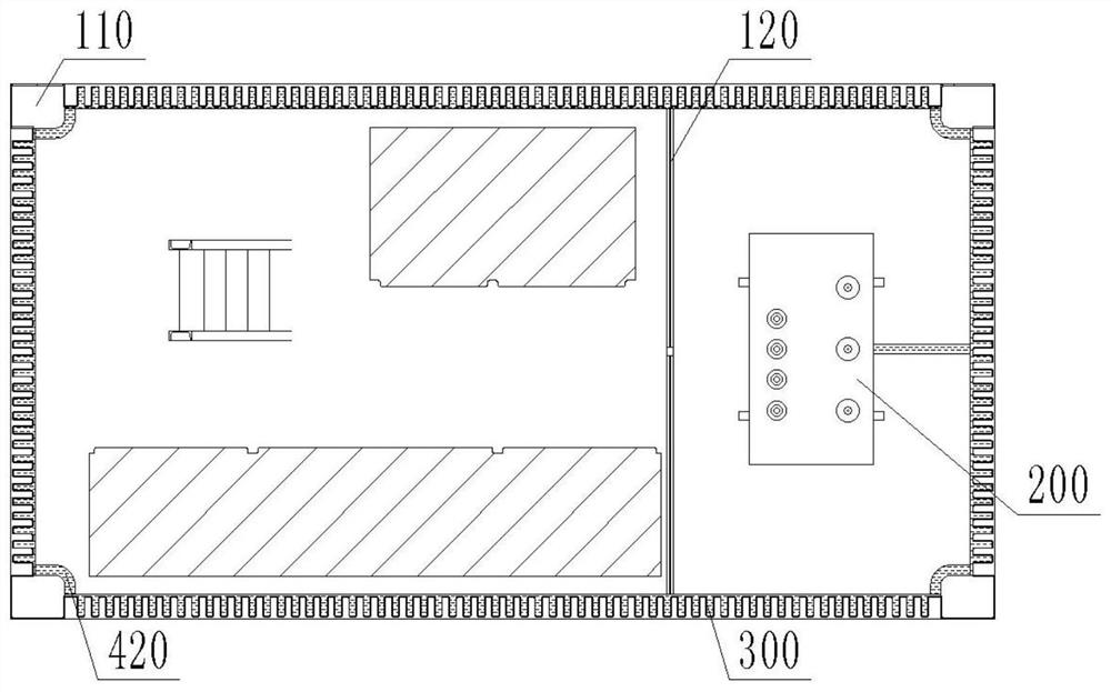 Buried integrated voltage transformation device