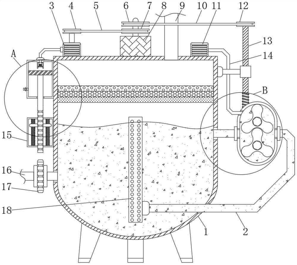 Circulating purification equipment for domestic sewage