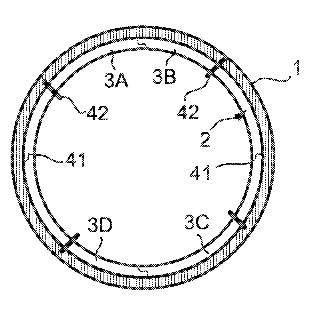 Method for mounting an acoustic panel in a housing of a turbomachine and turbomachine comprising an acoustic panel