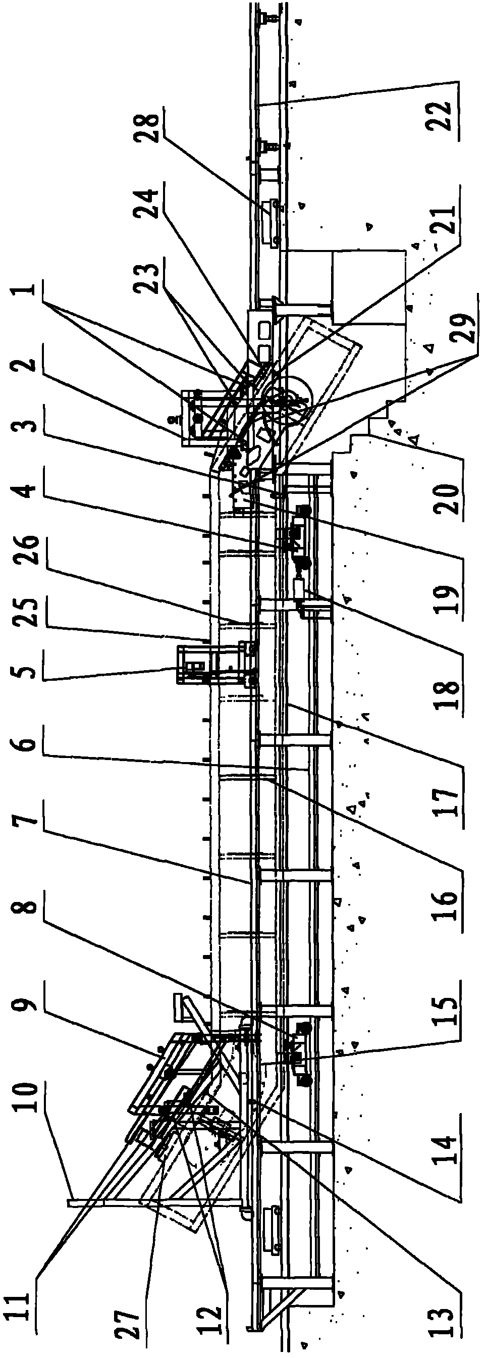 Staircase portal frame assembling fixture and assembling method thereof