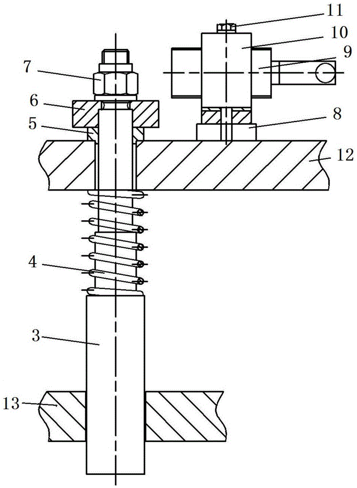 Double-lifting-pin lifting tool for avoiding flat rack container dropping accident