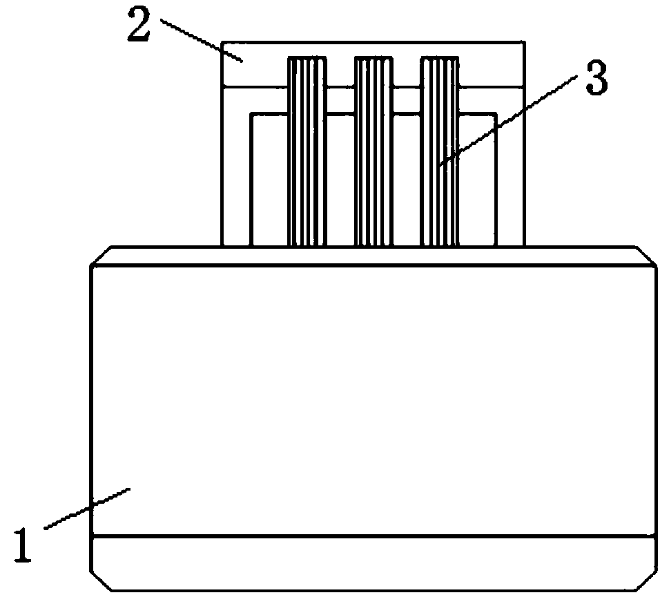 Anti-ash-deposition brush for cleaning runner wheel in resistance-type online grain moisture meter