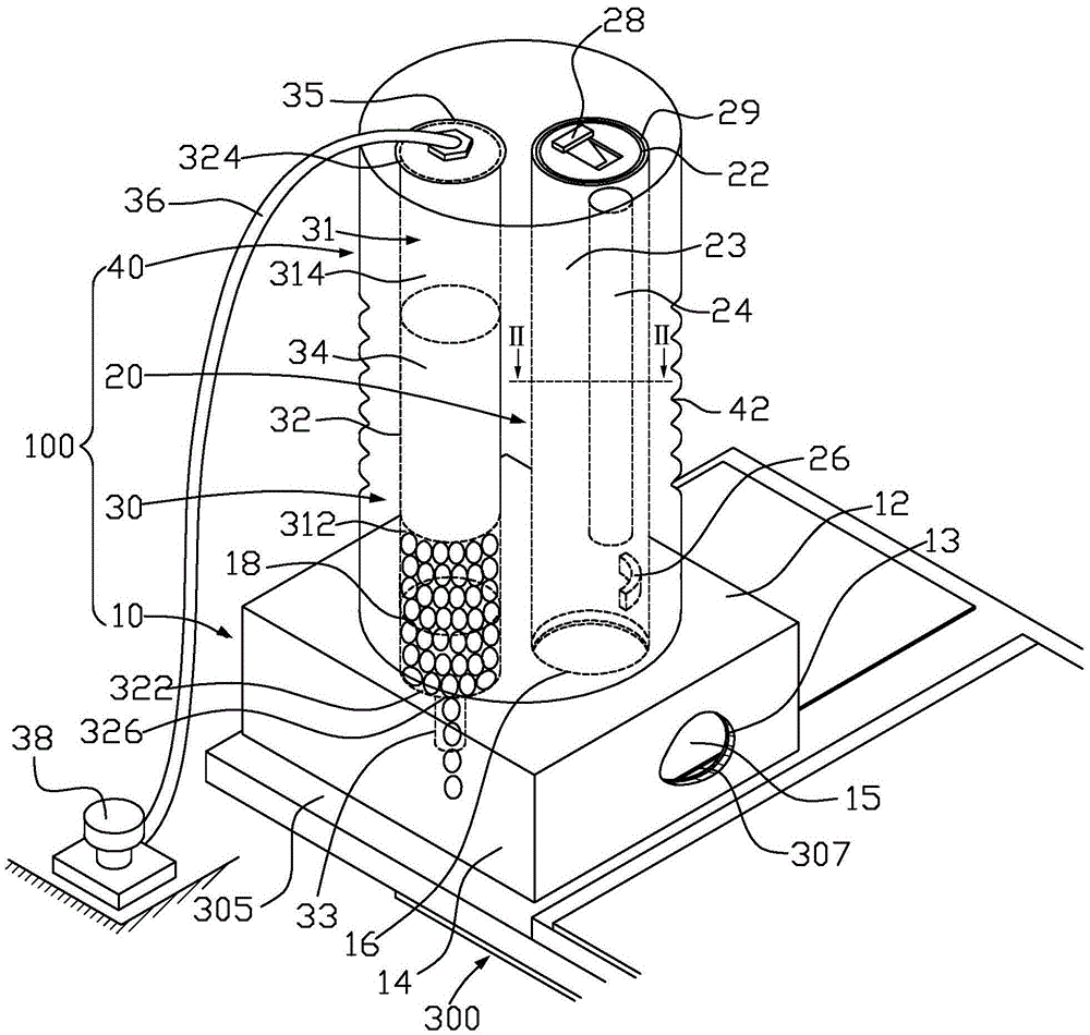 Swelling agent coating heating device and operating method thereof