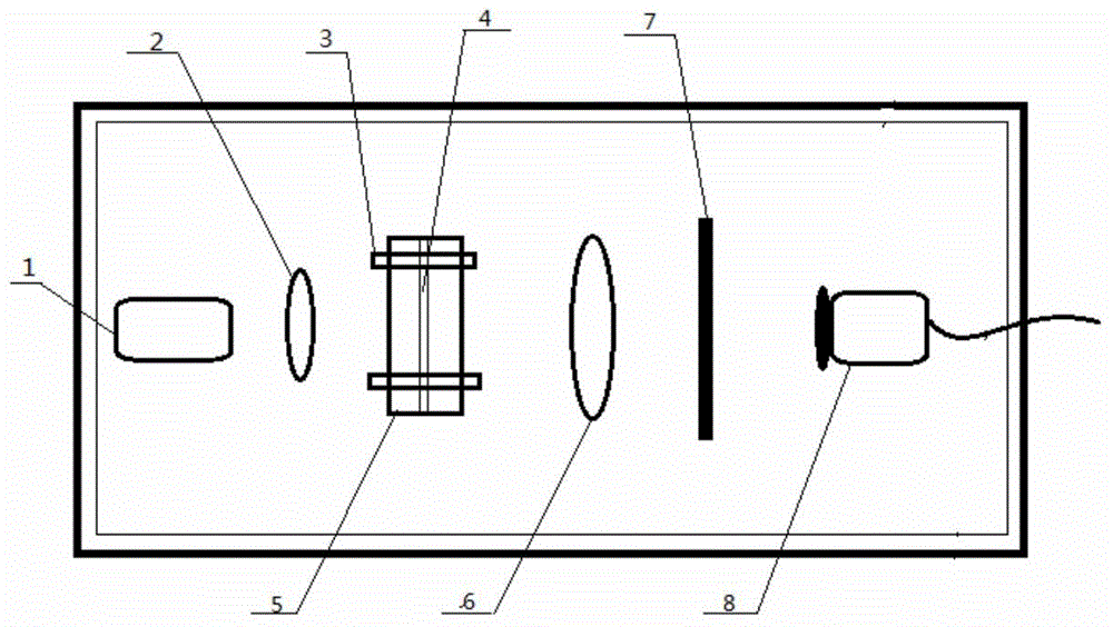 Optical fiber array end surface tilt angle measuring instrument and measuring method