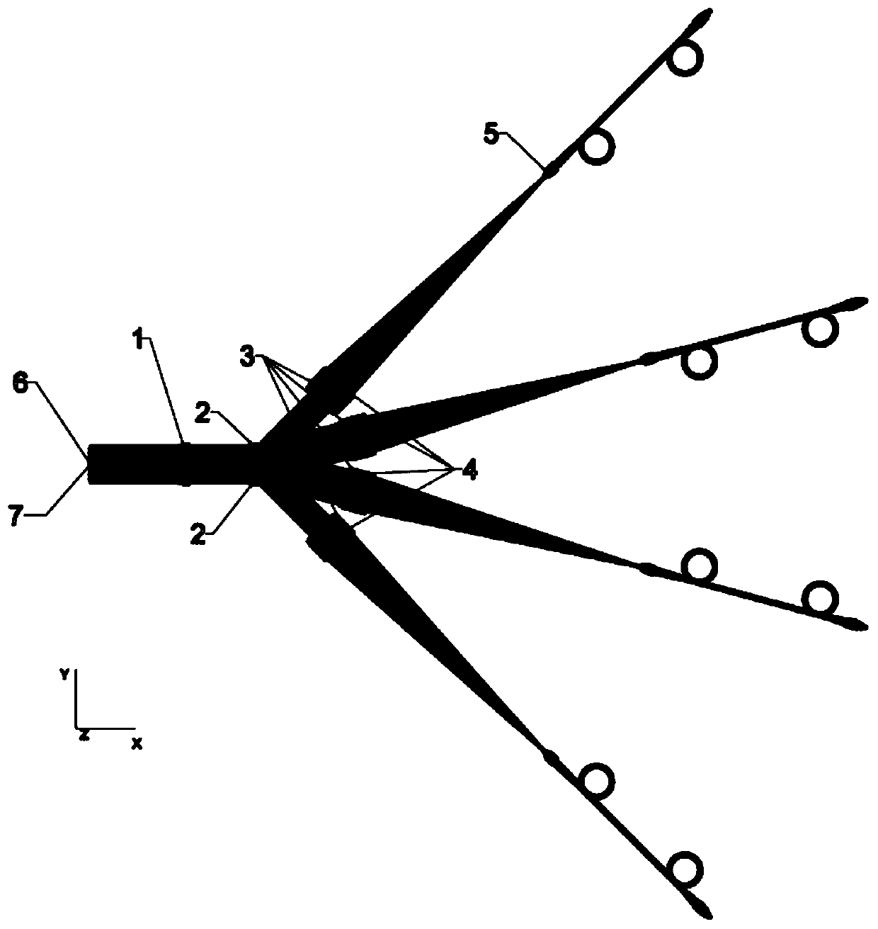 Optical mixer based on metasurface material and its preparation method