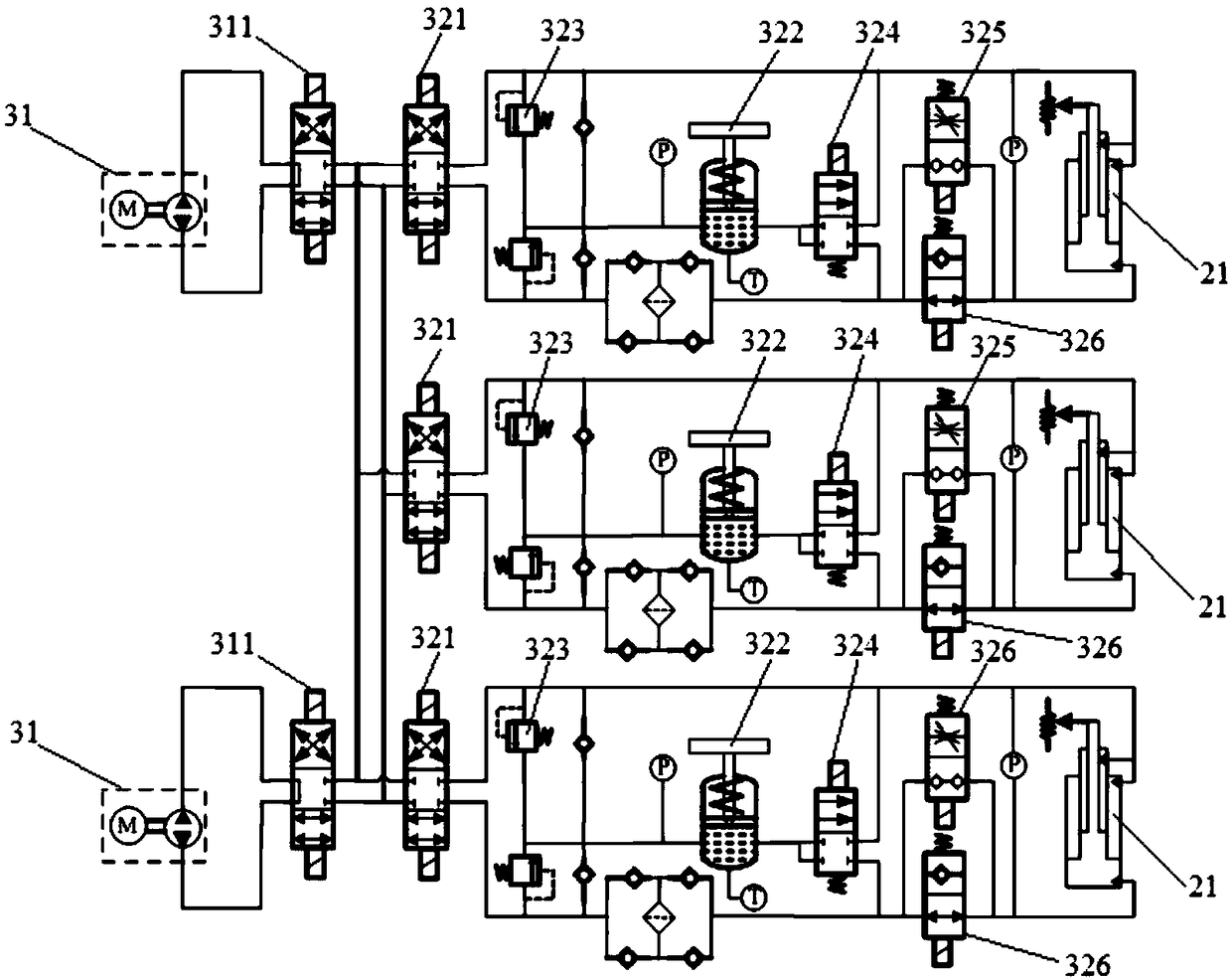 An electromechanical static pressure control system