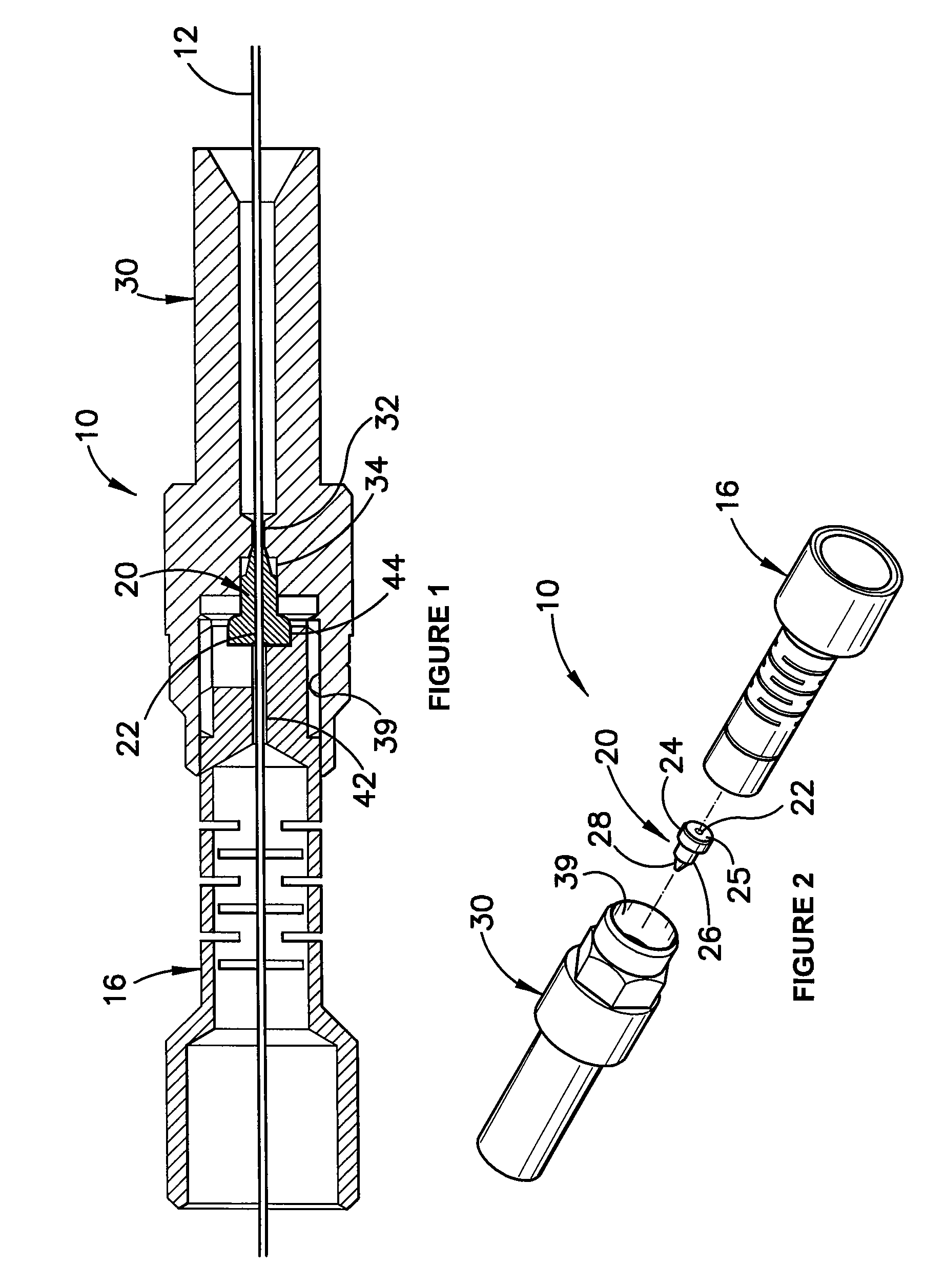 Ferrule for making fingertight column connections in gas chromatography
