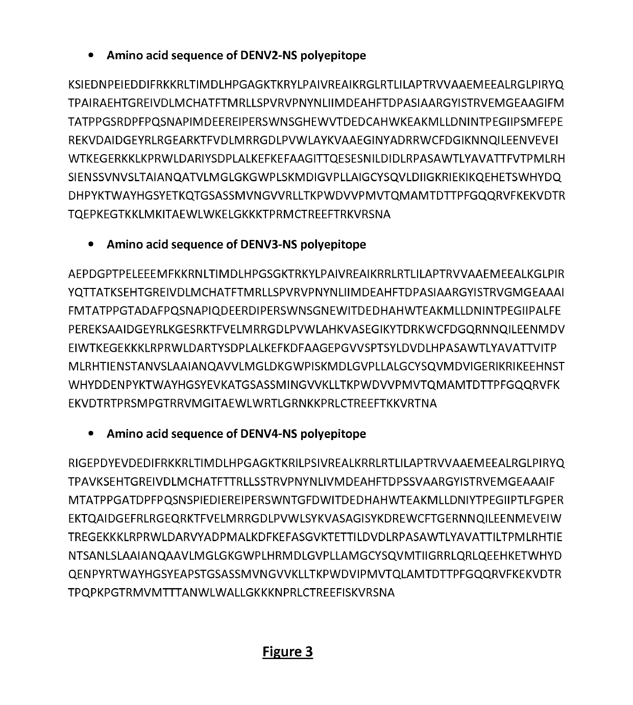 Dengue virus chimeric polyepitope composed of fragments of non-structural proteins and its use in an immunogenic composition against dengue virus infection