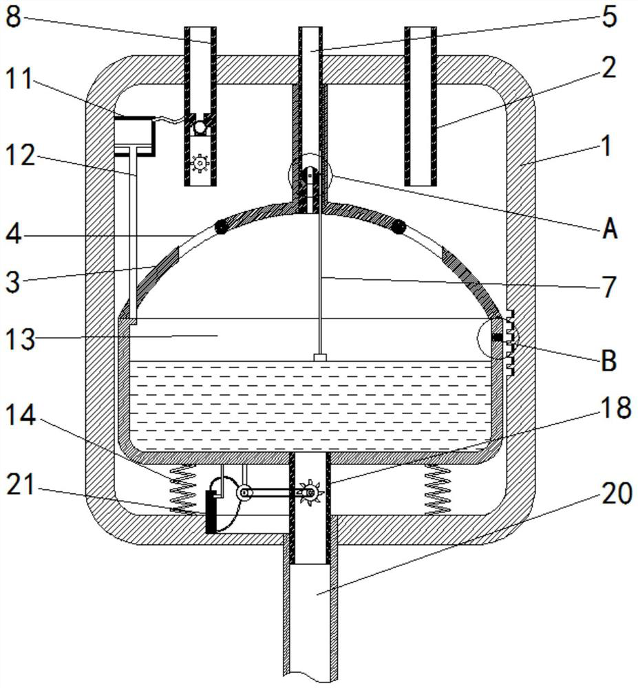 A cosmetic filling device that can remove air bubbles and is suitable for different concentrations
