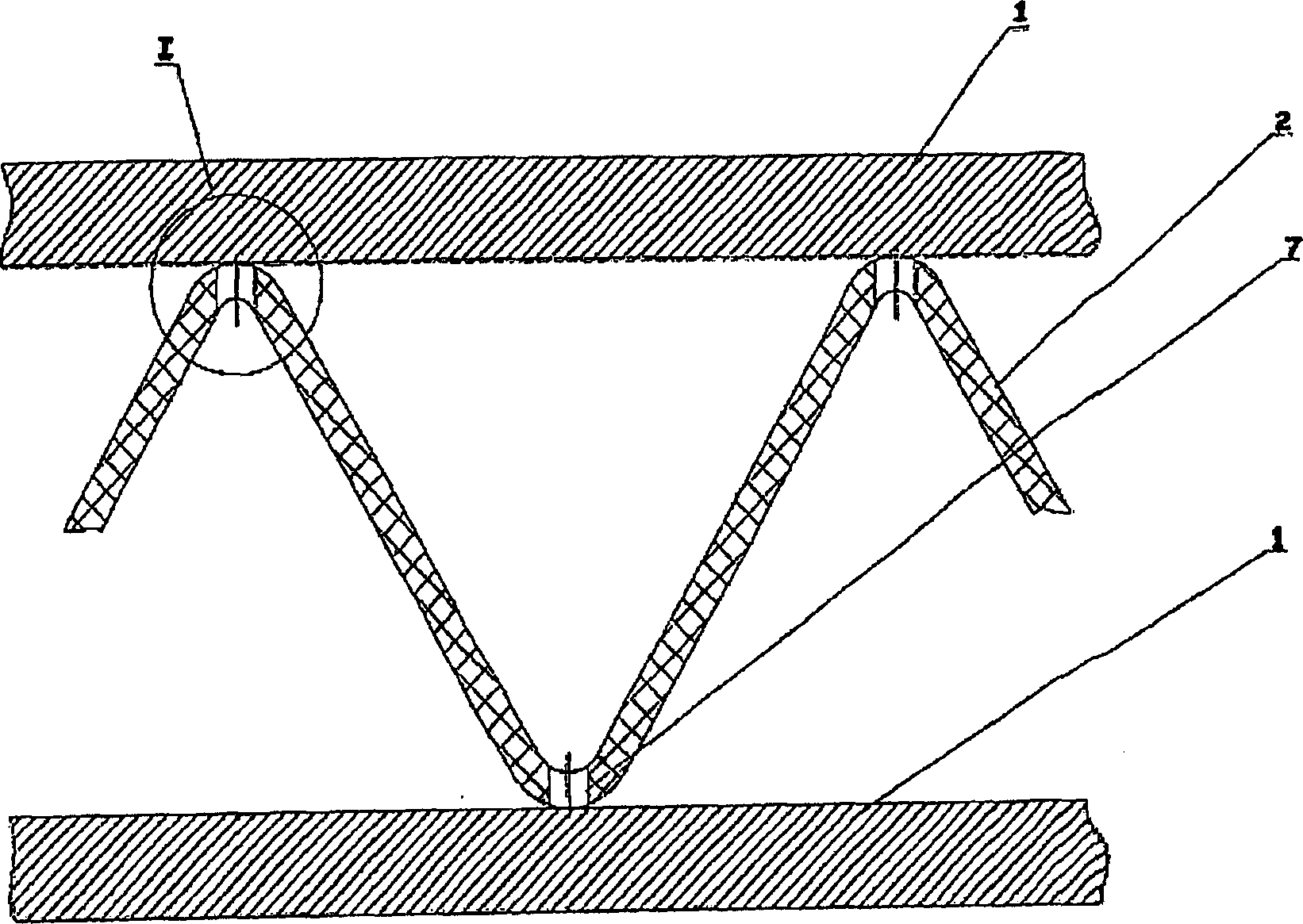 Method for production of sandwich panels with zigzag corrugated core