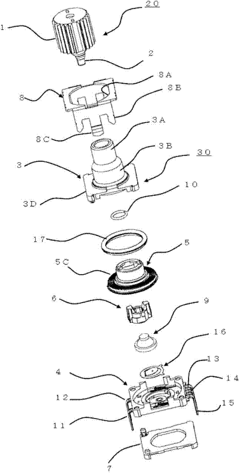 Rotating type electric component