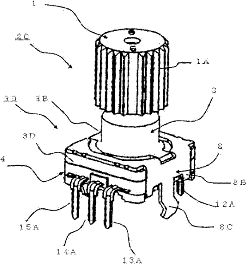 Rotating type electric component