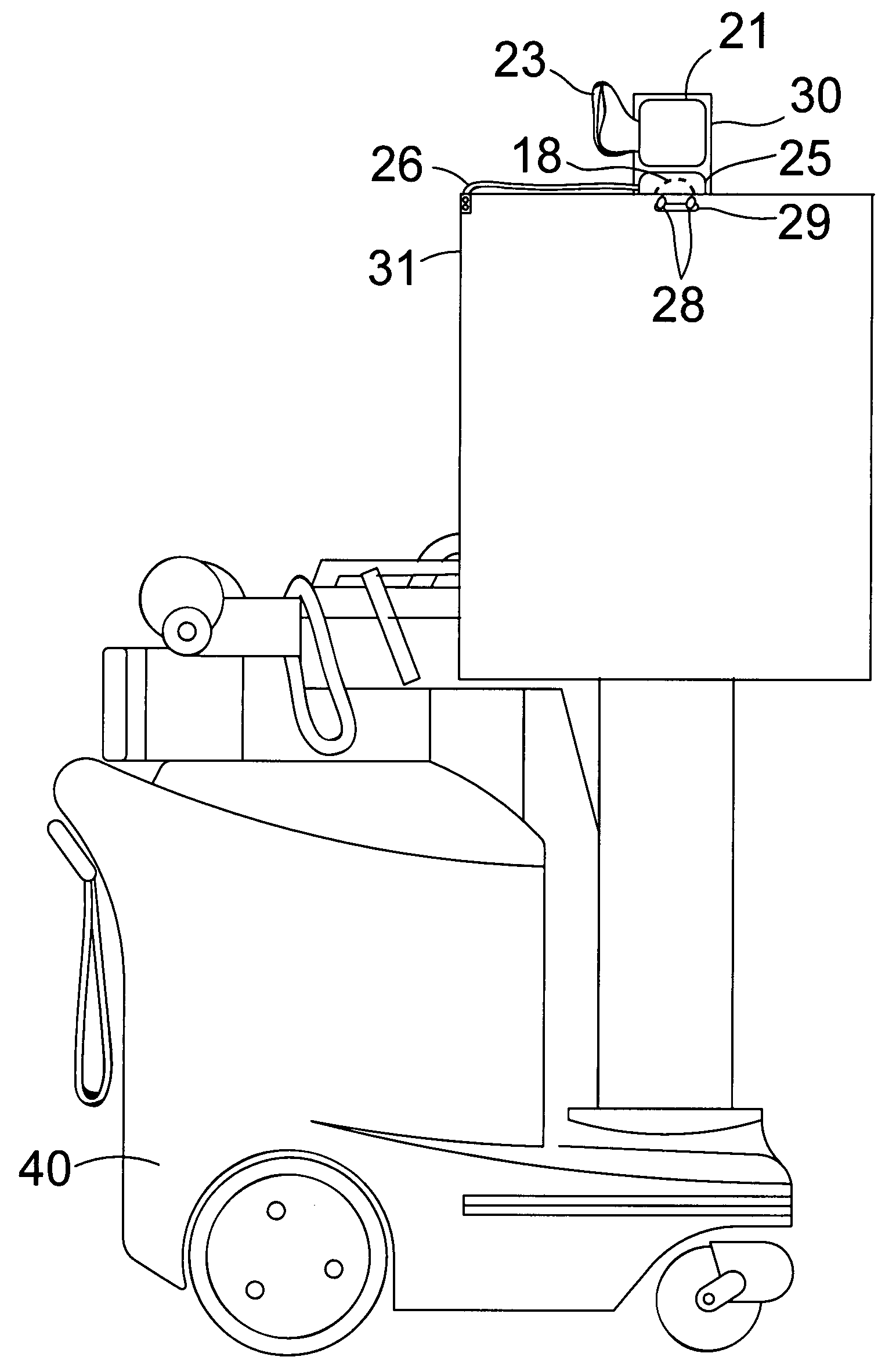 Radiation shield securing and covering system