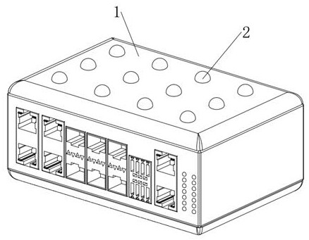 A kind of hot spot floating ethernet switch